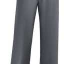 SINOPHANT Womens Wide Leg Yoga Pants with Pockets High Waisted Casual Lounge Loose Palazzo Pajama Sweatpants (Medium, Grey)