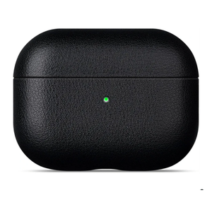 Lopie Leather Case Compatible with AirPods Pro 3rd Generation, Protective Hard Cover Fully-Wrapped with Top Grain Leather, Handmade for AirPods Pro 3 Case Cover (Not for AirPods Pro 2nd Gen) - Black