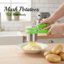 Potato RicerKaileoVista Upgraded Large Stainless Steel Potato Masher with 3 Interchangeable Discs,Unique twisting action makes ricing potato easier