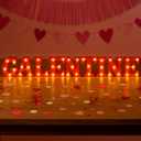 Galentine's Day Decoration Galentine Lights Sign 6.3 Inch Light up Letters Party Decor Table Centerpiece Battery Powered LED Alphabet Night Light for Home Kitchen Decor Gift(Battery Not Included)