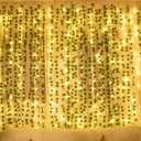 COOLUCK 84Ft 12 Pack Artificial Ivy Leaf Plants Vine with 80 LED String Light,Green Vines Garland, Hanging for Home Kitchen Office Wedding Wall Dcor