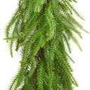 Artificial Pine Garland 6 Ft/Piece Christmas Garlands for Decoration Faux Greenery Garland for Table, Mantle, Wall, Indoor, Outdoor Winter Christmas Decor (1, 6 Ft/Piece)