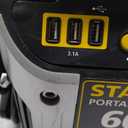 STANLEY J309 Portable Power Station Jump Starter 600 Peak Amp Battery Booster, 3.1A USB Ports, 12 Volts, Battery Clamps