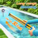 6 Pcs Water Squirt Guns, Kids Water Blasters Pool Beach Outdoor Party Toys | Includes 6 lightweight waterproof water squirt blasters, shooting toy for kids summer pool and beach activities
