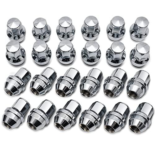611-008 M14*1.5 Chrome Factory Style Lug Nuts for 2015-2023 Ford F-150 Expedition 2015-2022 Lincoln Navigator MKX ACPZ-1012-B