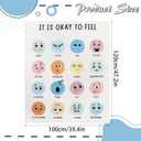 3.3 x 4 ft Calming Corner Items Calm Corner Classroom Rug Feelings Chart Emotion Reading Rug Soft Fluffy Mental Health Floor Mat for School Living Bedroom Playroom