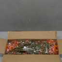 10 Bundles Artificial Fall Flowers Outdoor UV Resistant Fake Flowers (Fall Orange)