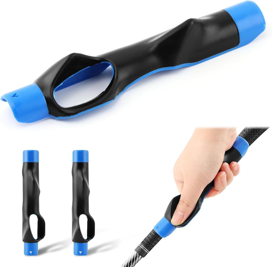 2PCS Golf Grip Trainer, Golf Training Aid, Lightweight Golf- Swing Trainer Anti-Slip Golf- Wrist TrainerGrip Trainer Golf- Club to Help Train Correct Hand Position