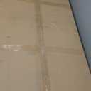 FOLUBAN Rustic Coffee Table, Modern Wood and Metal Industrial Center Table for Living Room, 47 Inch Oak