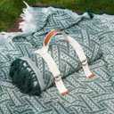 Genovega 2 in 1 Extra Large 80"* 80" Rug Picnic Waterproof Outdoor Beach Blanket Foldable Camping Mat Summer Camp Equipment HoneymoonStuff Hawaii Essentials Hunting Accessories Car Set Women Gifts (Green)