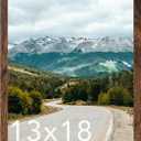 13x18 Picture Frame Deep Brown for Wall Hanging, Wood 13 x 18 Frame Poster Photo Frame for Wall Horizontally or Vertically, Deep Brown, 1 Pack