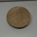 Farmhouse Beaded Wood Pedestal Tray Decor, 7.6 Round Vintage Display Stand, Decorative Accent Display Riser For Farmhouse Kitchen, Bathroom (Natural)