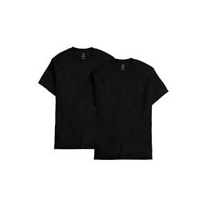 Hanes Mens 2 Pack Short Sleeve Pocket Beefy-t, Smoke Black, Medium