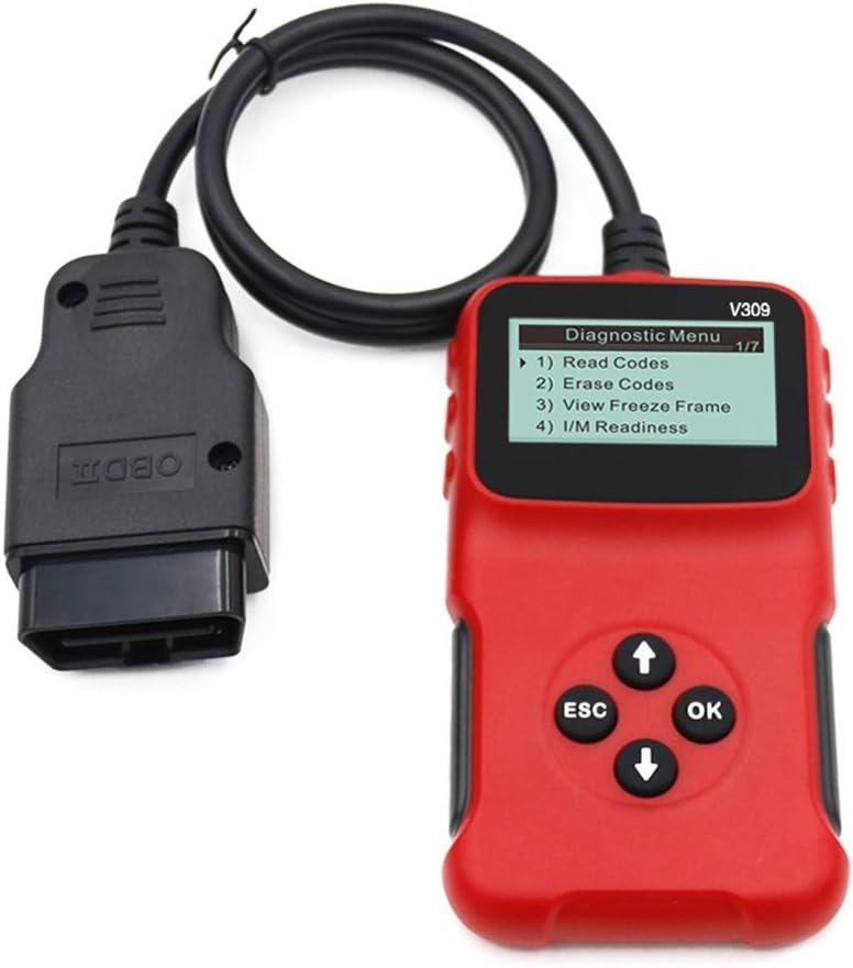 HXBER OBDII Diagnostic Tool,OBD Diagnostic Device Car Fault Reader Code Scanner Vehicle Fault Code Reader