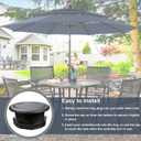 Patio Table Umbrella Hole Ring Plug Cap Set for 2.3" to 2.5" Large Table Holes, Parasol Table Hole Cover Insert Perfect for Outdoor Patio Cast Aluminum Metal Slat Dining Tables Black (1 Pack)
