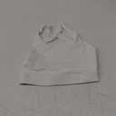 Aoxjox Women's Workout Sports Bras High Impact Fitness Backless Padded Training Gym Khloe Bra Yoga Crop Tank Top (White, Small)