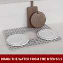 WAFT YEARN Sink Mats Sink Protectors Dish Racks Dishwasher Safe Grid Mats for Kitchen Sink Silicone Protect Sink from Stains Damage Scratches Non Slip Heat Resistant Rust Resistant 18"X12.5" Grey (Gray)
