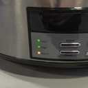 Crock-Pot Large 8-Quart Programmable Slow Cooker with Auto Warm Setting Black Stainless Steel