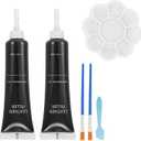 Kenbry Vinyl and Leather Repair Kit, Black Vinyl Repair kit for Car Interiors, Furniture, Couches,Shoes,Restore Leather Scratch, Tears & Burn Hole