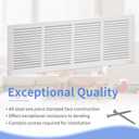 Howeall 24"W x 8"H [Duct Opening Size] Steel Return Air Grille, Air Return Vent Cover for Ceiling and Sidewall - HVAC Air Vent Covers - [Outer Dimensions: 25.75"W x 9.75"H]