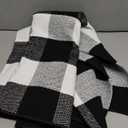 KaHouen Cotton Buffalo Check Rug 27.5 x 43 Inches, Buffalo Plaid Rug, Washable Hand-Woven Outdoor Checkered Rugs for Layered Door Mats/Kitchen/Farmhous (Christmas Porch Decor Mat)