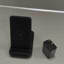 Wireless Charger for Samsung/Android, HOLYJOY Foldable 3 in 1 Fast Charging Station/Stand/Multi Charger for Samsung S25 Ultra/S24/Note 20, Travel Pad for Galaxy Watch 8/7/6/5/Active 2, For Buds(Black)