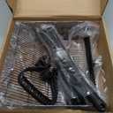 Chicken Poop Scooper with 12" Wide Heavy Duty Litter Shovel and Adjustable 2573" Steel Handle, Multi-Section Detachable Pole Poop Rake for Easy Chicken Coop Cleaning, Durable Metal Accessories (Black)