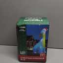 12FT Giant Christmas Inflatables Decoration Dinosaur Built-in Bright LED Lights & Extra Strong Blower Blow Up Yard Decoration Blowups with Large Huge Xmas Wreath Hat for Holiday Party Xmas New Year