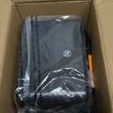 Riseon Small Portable Space Heater for Indoor use with Realistic 3D Flame, Mini Electric Fireplace Heater with Thermostat, 1500W/750W PTC Ceramic Heating, Tip-Over Safety Switch, Walnut