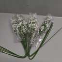 LYLYFAN Babys Breath Artificial Flowers,18 Pcs Gypsophila Faux Flowers for Wedding Party Home Garden Decoration White