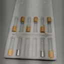 Glass Roll On Bottle with Bamboo Lid for Essential Oils, Creatiee Eco-friendly Refillable Clear Perfume Sample Bottles with Stainless Steel Roller Ball - Portable & Practical (12Pcs 15ml Clear)