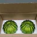 Glass Green Tulip Lamp Shades, Small Flower Lampshades,Replacement Mini Lamp Shade for Floor Lamp Table Wall Lamp Chandelier Decor (Green-2)