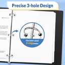 SUNEE Binder Dividers with Tabs for 3 Ring Binder, 8.5 x 11 Paper White Binder Dividers Blank with 5 Tabs, 20 Sets Page Dividers for School, Office and Home, 100 Dividers