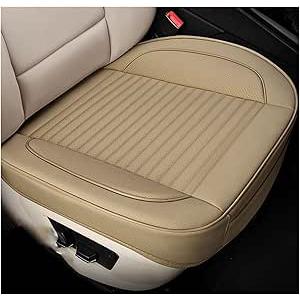 Leather Car Seat Cover For Skoda For Octavia A5 For Rapid Universal Accessories Car Seat Covers Set (Beige, Pack of 3, Front and Rear)