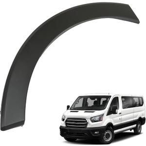 Black Front Driver Side Wheel Arch Trim Flare Molding Plastic Replacement for 2015-2023 Transit 150 250 350 BK3Z61278L01BC FO1290134