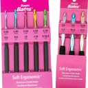 Susan Bates Soft Ergonomic Aluminum Crochet Hook Sets - Sizes G, H, I, J, K, L, M, N