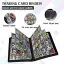 1024 Pocket Card Binder,16 Pocket Trading Card BinderSide Loading Collectible Card Albums for MTG, for TCG Football, Sports, Game Cards Black