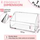 5x8 Index Card Holder, Clear Acrylic 5x8 Index Card Organizer -1 Pack (No Card)