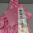 Sureio 6 Pcs Kindergarten Preschool Graduation Cap and Gown with 2025 Tassel Graduation Stole Certificate for Toddler Kids(Medium, Pink)