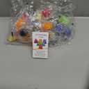 24 Sets Monsters Friends Gifts Bulk Stress Relief Toys with Positive Cards Squeeze Stress Ball for Adults Squeeze Relief Fidget Toys Inspirational Pocket Hug Gifts Party Favors