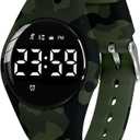 Kids Watches for Girls Boys Digital Sport Watch with Step Counter Pedometer Vibration Alarm Clock, No App Waterproof Fitness Tracker Kids Watch Boys Girls Teens Students Ages 516