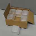 Extra Large Reusable Ice Cubes (2.2" Sq.) 6-Pack - BPA Free Plastic - Great for Cryotherapy Machines, Cold Therapy Units, (Clear)