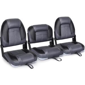 Leader Accessories 50" Bass Boat Seats Folding Fishing Boat Seat