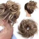 Hairro Messy Bun Hair Piece For Women Wavy Hair Scrunchies Hair Bun Hairpiece Fluffy Tousled Updo Scrunchie Chignon Wrap On Scrunchy Bun Extensions Donut Instant Ponytail for Women 45g #12H24