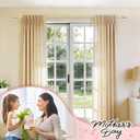 TONIAL Gold Curtain Rods 32 to 58 Inch(2.6 to 4.8 ft), Adjustable Splicing Window Curtains rod, 3/4 Drapery Rods for Windows 20 to 53 Inch, Decorative Single Rod with Modern Cap Finial