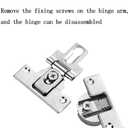 2pcs Inner Opening Folding Door Hinge 180 Degree Flat Hinge Wardrobe Folding Door Sliding Door Double Cup Folding Hinge Concealed Folding Door Sliding