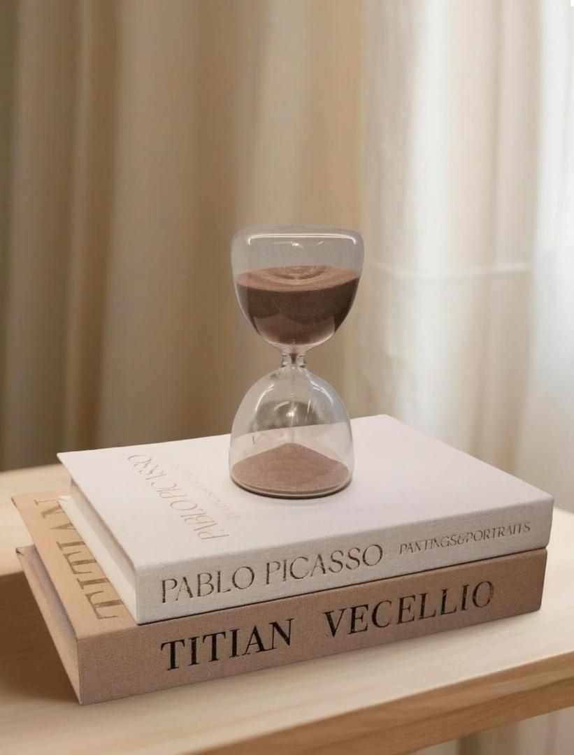 Aesthetic Decorative Books - Linen Faux Book Set of 2 for Coffee Table, Home & Bookshelf Decorwith Secret Storage Box for Keepsakes & Photos (Beige&LIght Brown)