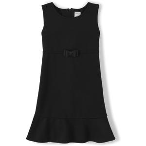 Gymboree Girls' and Toddler Ponte Bow Dresses,Black, 8
