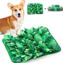 Puzzle Feeder Snuffle Mat & Slow Feeder for Dogs - Interactive Dog Puzzle Toys for Smell Training (Medium/Large, Grass Green)