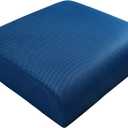 Extra Thick Large Seat Cushion -19 X 17.5 X 4 Inch Gel Memory Foam Cushion with Carry Handle Non Slip Bottom - Pain Relief Coccyx Cushion for Wheelchair Office Chair (Blue (1PACK))